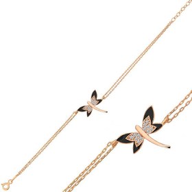 Resim Silver Rose Dragonfly Women's Bracelet 