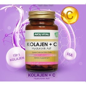 Resim Kolajen C Vitamini Hyaluronik Asit Aksuvital 