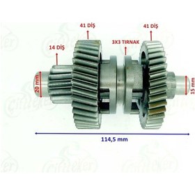 Resim Atv Kanuni Bs Vulcan Şanzıman Geri Vites Yön Dişli Seti (545193116) 