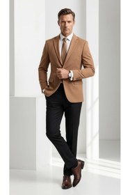 Resim Plus Scorpion Slim Fit Pike Dokuma Erkek Blazer Ceket - Modern Şık Günlük Kombin 