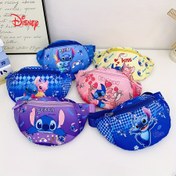 Resim 1 adet Stitch Çapraz Askılı Çanta - Sevimli Stitch & Stitch Tasarımı, Stitch Yüzü, Ayarlanabilir Askı, Fermuarlı Kapanış, Kadın ve Erkek için Hafif Naylon Sırt Çantası, Seyahat, Doğum Günü, Seyahat Aksesuarı, Eğlenceli Tasarım, Dayanıklı Yapı, Unisex Aksesuar 