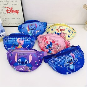 Resim 1 adet Stitch Çapraz Askılı Çanta - Sevimli Stitch & Stitch Tasarımı, Stitch Yüzü, Ayarlanabilir Askı, Fermuarlı Kapanış, Kadın ve Erkek için Hafif Naylon Sırt Çantası, Seyahat, Doğum Günü, Seyahat Aksesuarı, Eğlenceli Tasarım, Dayanıklı Yapı, Unisex Aksesuar 