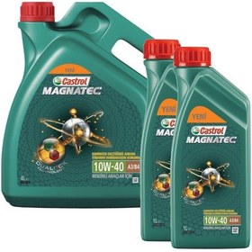 Resim Castrol Magnatec 10W-40 A3/B4 Motor Yağı 4 L + 1 L + 1 L 
