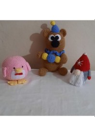Resim Amigurumi Örgü Oyuncak Uyku Bebekleri 