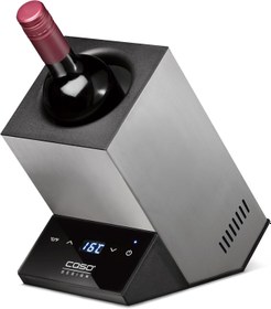 Resim WineCase One Şarap Soğutucu 5 18°C Ayarlı Tek Şişe Inox Paslanmaz Çelik - Silver 