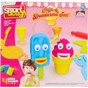 Resim Dondurma ve Waffle Set Oyun Hamuru 