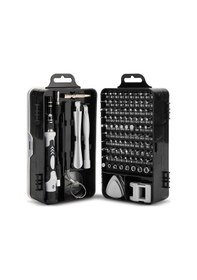 Resim 115 İn 1 Hassas Tornavida Seti Manyetik Mini Vida Somun Uçları 