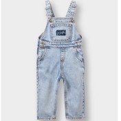 Resim Defacto Erkek Bebek Etiket Baskılı Jean Tulum F3781a525aube394 Mavi 