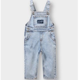 Resim Defacto Erkek Bebek Etiket Baskılı Jean Tulum F3781a525aube394 Mavi 