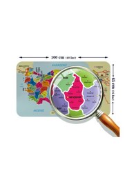 Resim Eğitici Ve Öğretici Dünya Ve Türkiye Haritası Çocuk Odası Duvar Sticker-60x105-3882 Renkli 