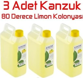 Resim 80° Limon Kolonyası 1 Litre X 3 Adet 