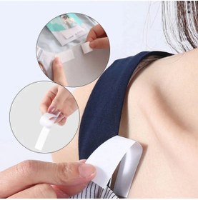 Resim Belle Fusion Vücut Ve Kıyafet Için Çift Taraflı Sabitleme Dekolte Abiye Gelinlik Elbise Sütyen Bantı 