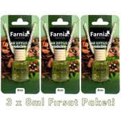 Resim Farnia Yüksek Esanslı Askılı Araç Kokusu Edp Parfüm Sandal Ağacı 8 Ml 3 Adet Avantaj Paketi 
