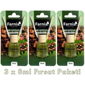 Resim Farnia Yüksek Esanslı Askılı Araç Kokusu Edp Parfüm Sandal Ağacı 8 Ml 3 Adet Avantaj Paketi 