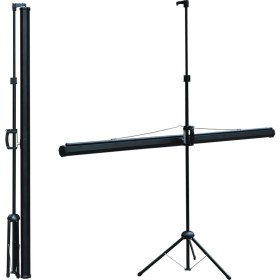 Resim Codegen TX-20 200x200 cm Tripod Ayaklı Taşınabilir Manuel Projeksiyon Perdesi (Arkası Siyah Fonlu) 
