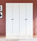 Resim Metalia Gm 052 4 Kapılı Düğme Kulplu Gardrop 