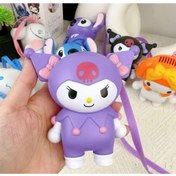 Resim happystoretr Kuromi karikatür asılı boyun küçük fan küçül el tipi fan rüzgar gücü boyuna asılabilir 