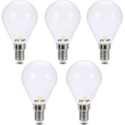 Resim Shineyee E14 220-240v 7w Led Iç Mekan Ampülü, 270 Derece Açısı, 30000 Saat Ömür, Sıcak Beyaz 5 Adet 