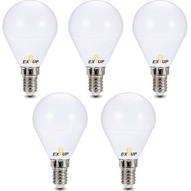 Resim Shineyee E14 220-240v 7w Led Iç Mekan Ampülü, 270 Derece Açısı, 30000 Saat Ömür, Sıcak Beyaz 5 Adet 