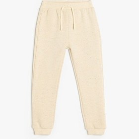 Resim Koton Pamuklu Beli Bağcıklı Basic Jogger Eşofman Altı Ekru 5smb40080tk Ekru 