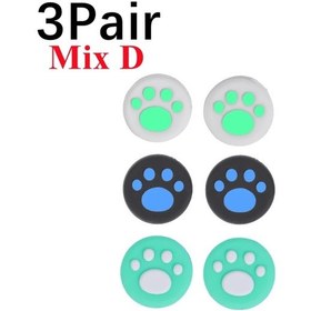 Resim 3 Çift Mix D-silikon Nintendo Switch Lite Gamepad Denetleyicisi Için Kaymaz Kap Başparmak Sapları Sopa Kapakları Sevimli 