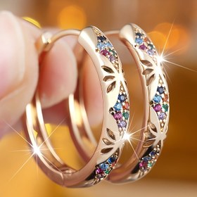 Resim ANGOL Klasik Moda Sentetit Zirkonyum Takı Çifti, En İyi Arkadaşlar ve Partnerler için Mükemmel Hediye 