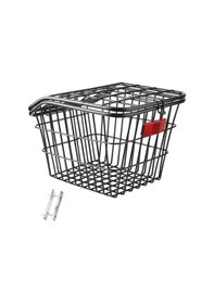 Resim Suntek Arka Bisiklet Depolama Sepeti Demir Evcil Hayvan Taşıma Siyah 