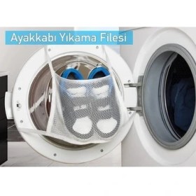 Resim Hassas Çamaşır - Ayakkabı Yıkama Filesi Kapak Bağlamalı 35 x 20 cm 