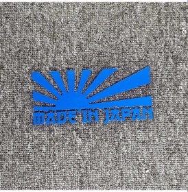 Resim Mavi Yansıtıcı-19x9 Cm-araba Çıkartmaları Japonya'da Yapılan Jdm Komik Yansıtıcı Dekorasyon Gövde Cam Tampon Motosiklet 