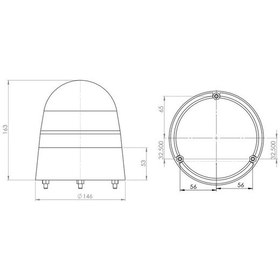 Resim Fesan Galaxi Döner Lamba New Holland Tipi 12 Volt Alttan Civatalı (451270482) 