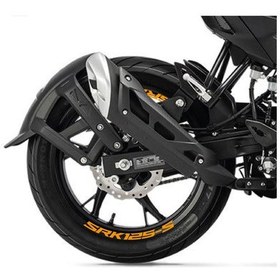 Resim Rks Qj Motor Srk 125-s Motosiklet Jant İçi Sticker Etiket Modeli Turuncu 