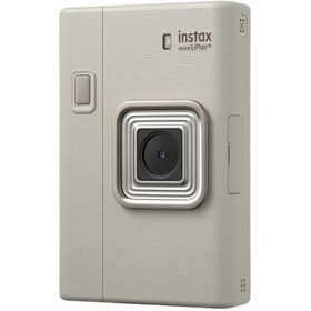 Resim Fujifilm Instax Mini Liplay Plus Sand Beige Fotoğraf Makinesi, 20'li Film Çanta ve Kıskaç Hediye Seti 