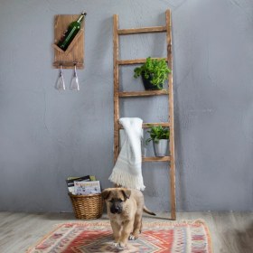 Resim Vogel Home Design Merdiven Askılık Dekoratif Rustik Askılık 