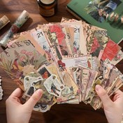 Resim 100 Sayfa Vintage Hayvan ve Bitki İllüstrasyonları Malzeme Paketi - Retro Günlük, Kollaj, DIY Günlük Dekoru ile Çiçek, Kuş ve Yaprak Tasarımları Günlükler, Scrapbooklar ve Yaratıcı Projeler için, Günlük Dekorasyonları 