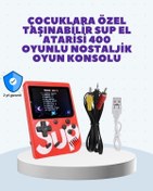 Resim Tv Çıkışlı Mini Retro El Konsolu 400 Oyunlu 