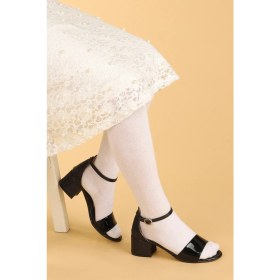 Resim Kiko 768 Ayna Kum Günlük Kız Çocuk 3 cm Topuk Sandalet Ayakkabı 