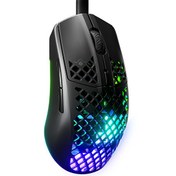Resim SteelSeries Aerox 3 Onyx TrueMove Core Optik Sensör Ultra Hafif Suya Dayanıklı Gaming Mouse Siyah 