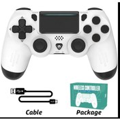 Resim GLRTech Ps 4 Joystick Tablet Telefon Pc Uyumlu Titreşimli Oyun Kolu 1 Adet 