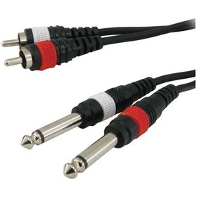 Resim Class Kb 2703 2* Rca - 2* 6.3 GitarSeslendirme Kablosu 3 Metre 