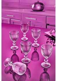 Resim 6'lı Kahve Yanı Cam Su Bardak Seti Premium Şeffaf Şık Tasarım Hediyelik Şeffaf 