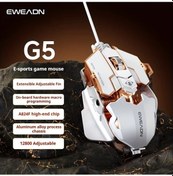 Resim Meridiangoods Eweadn G5 Usb Kablolu Sesli Oyun Mouse 8 Butonlu Macro Fonksiyonlu Kuyruk Ayarlı Bule - 