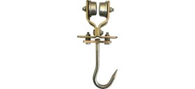 Resim Falo 60 Mm Kancalı Ürün Taşıma Makarası Kancalı Şaryo Kurban Makarası 