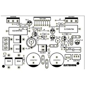 Resim 150 Watt Tek Kanal Mono Amfi Devresi Yeşil 