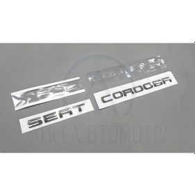 Resim Seat Cordoba 6k 6l 1998-2010 Uyumlu Bagaj Yazısı Takım Krom 