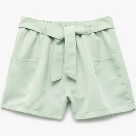 Resim Koton Cepli Modal Karışımlı Kemer Detaylı Şort Yeşil 5skg40034aw Yeşil 