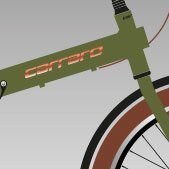 Resim CARRARO FLEXI 121 KATLANIR BİSİKLET 350H 21-V VB MAT HAKİ-SİYAH-BAKIR 