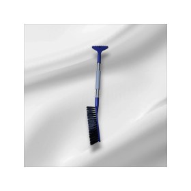 Resim Loacandleco Teleskopik Buz Kazıyıcı ve Kar Temizleme Fırçası – Uzatılabilir Saplı Araç Cam Temizleme Aparatı 