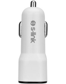 Resim S-Link Sl-Ec30M Micro Usb 3.4A 2 Usb Beyaz Araç Şarj Cihazı 