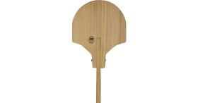 Resim Ahşap Saplı Pizza Çevirme Küreği EN36 BOY36 Sap 80 cm 