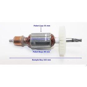Resim Makita Tipi Hr 2470 Endüvi Rotor Kollektör 